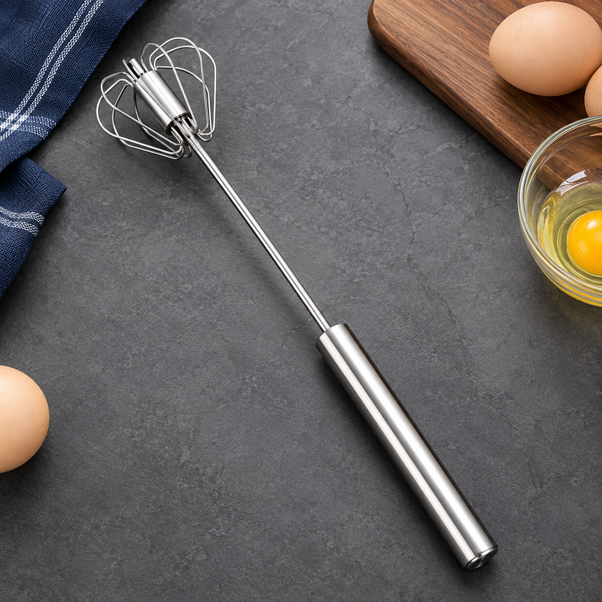 Stainless Steel Hand Mixer & Egg Beater