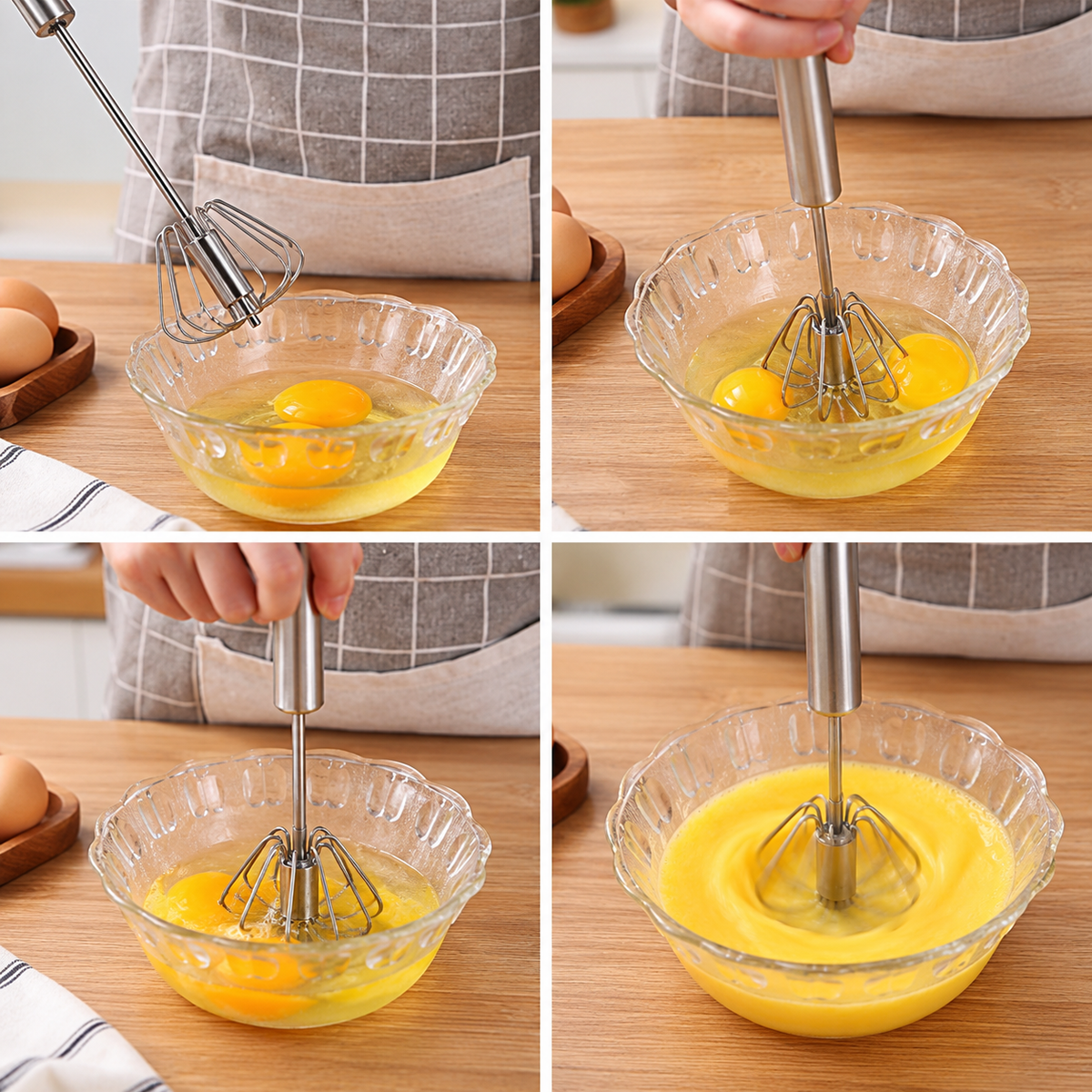 Stainless Steel Hand Mixer & Egg Beater