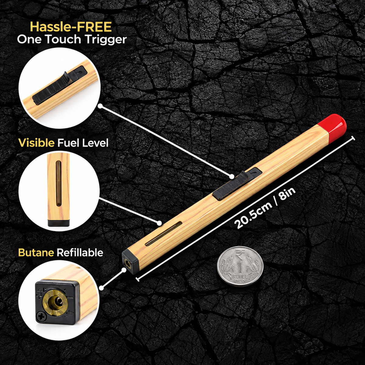 Refillable Multipurpose Gas Lighter