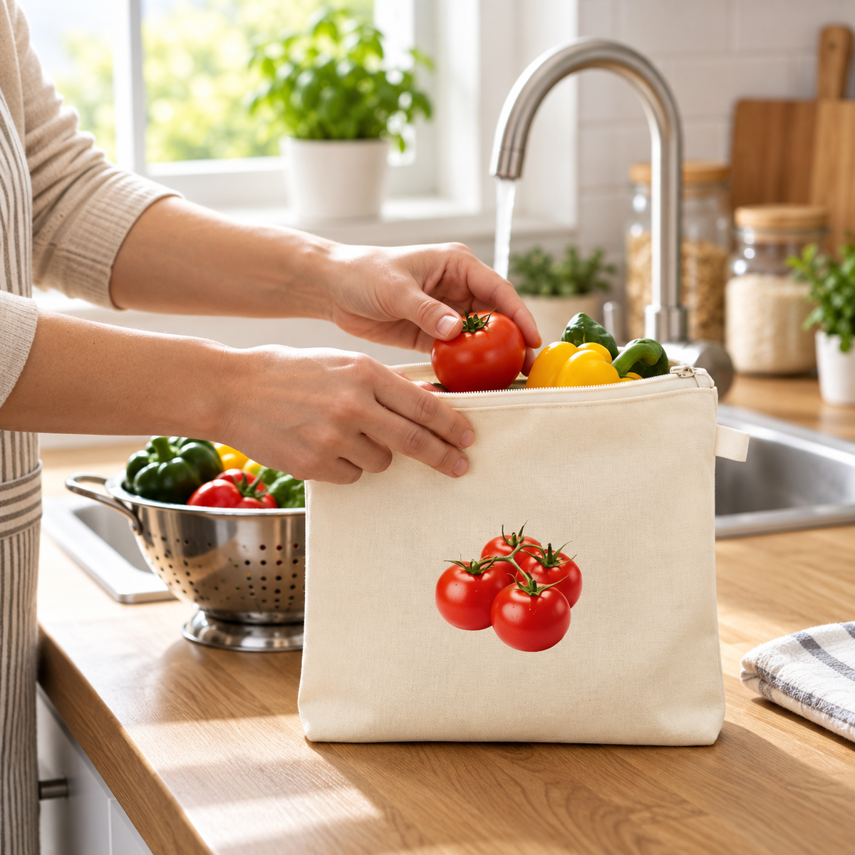 Eco-Friendly Kitchen Vegetable Bag (Pack of 10)