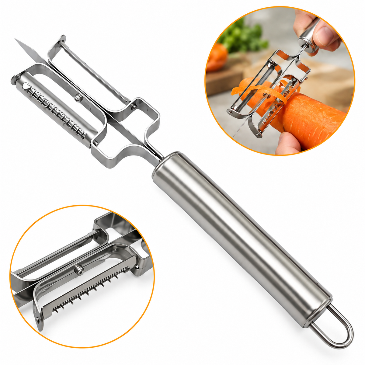 3-in-1 Multi-Functional Vegetable Peeler