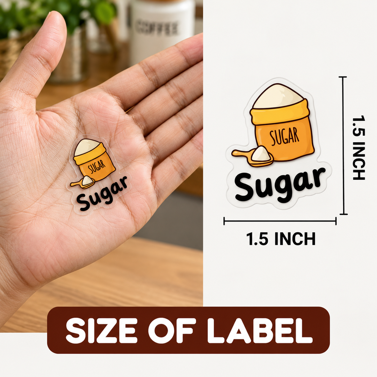 Kitchen Masala Jar Labels