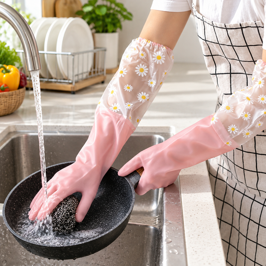 Transparent PVC Cleaning Gloves