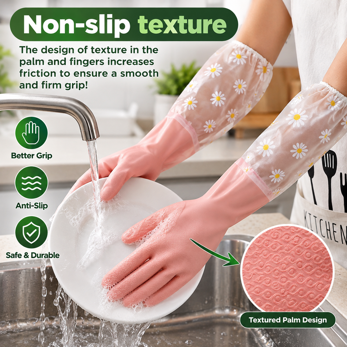 Transparent PVC Cleaning Gloves