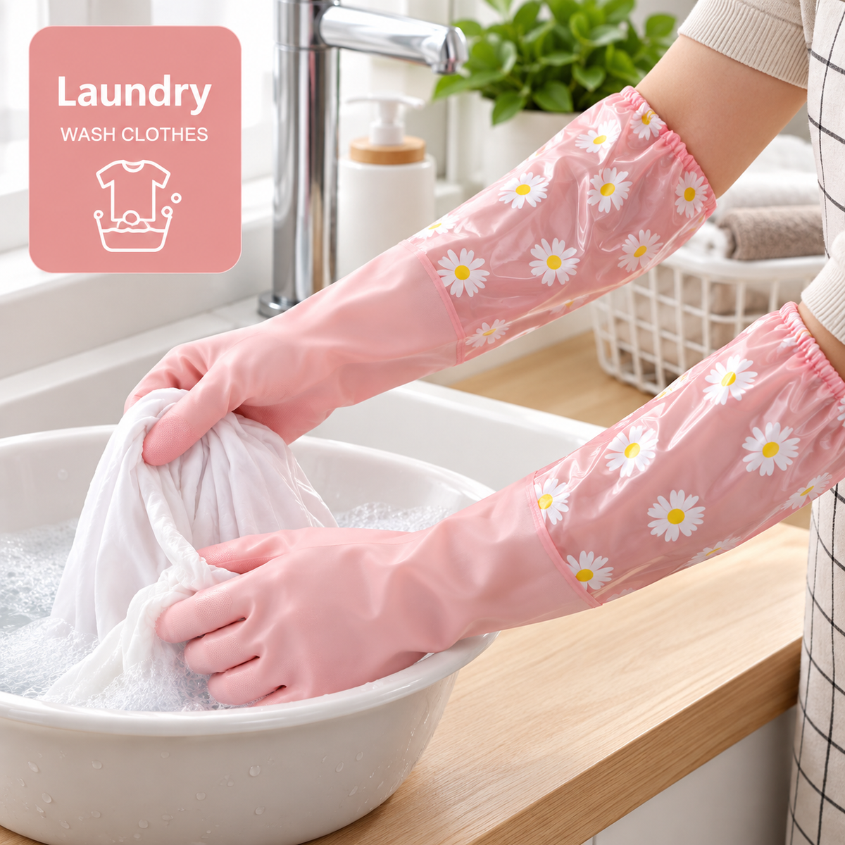 Transparent PVC Cleaning Gloves