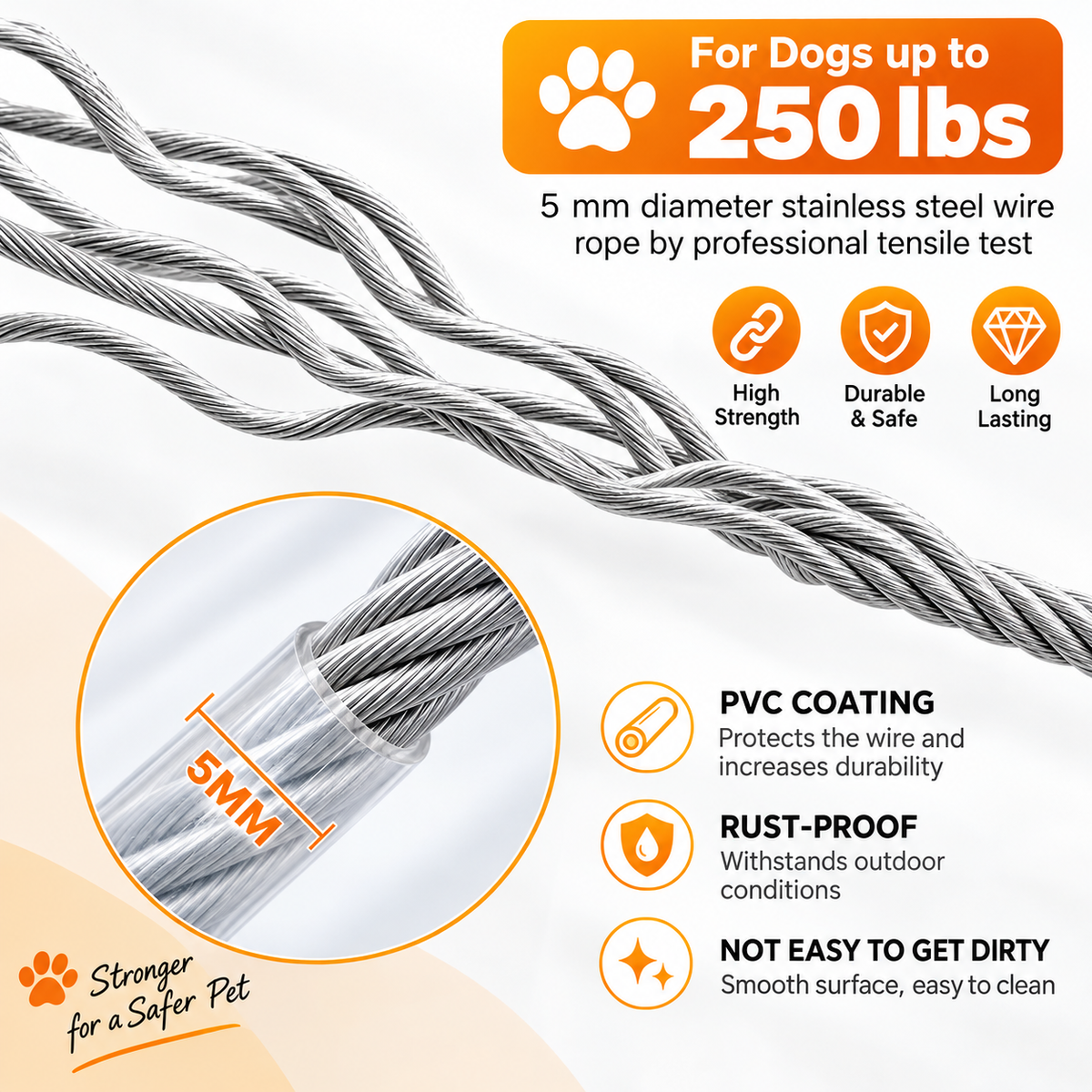 Stainless Steel Clothes Drying Rope