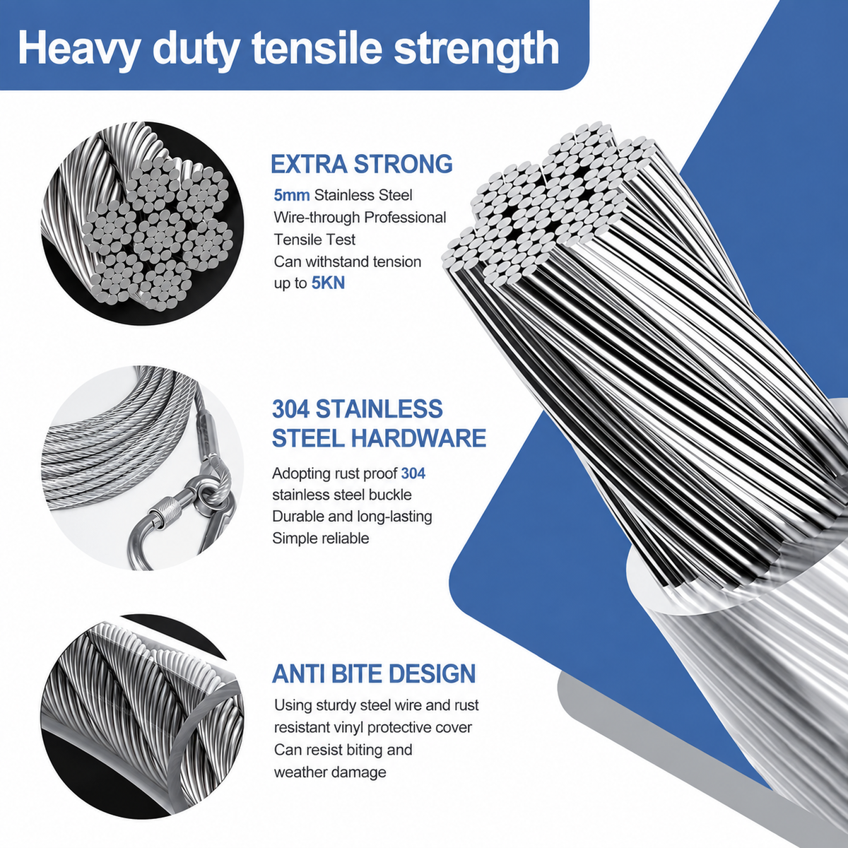 Stainless Steel Clothes Drying Rope