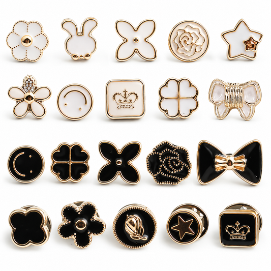 Decorative Wooden Buttons for Clothes (20 pcs)