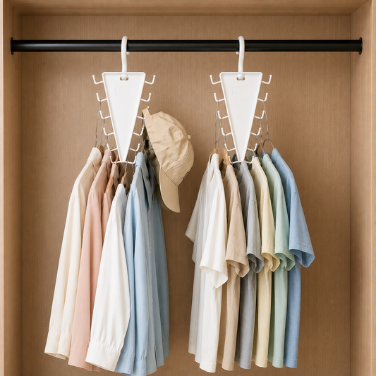 V-Shaped Wardrobe Clothes Organizer