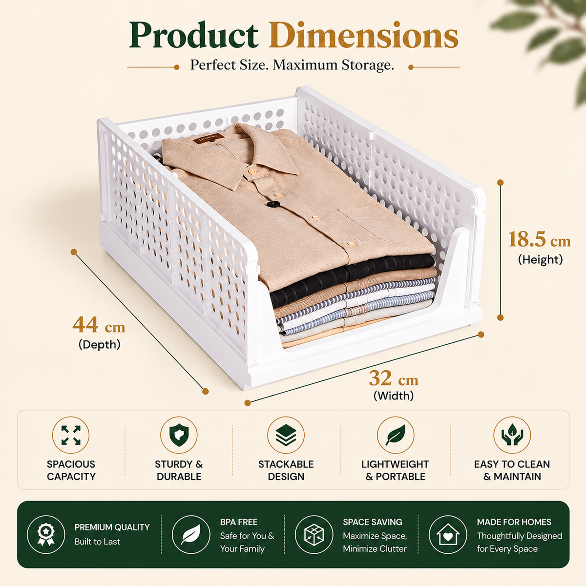 Multipurpose Space Saver Storage Organizer (Pack of 2)