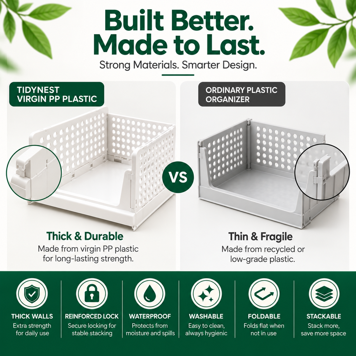 Multipurpose Space Saver Storage Organizer (Pack of 2)