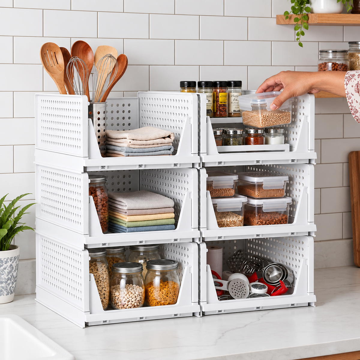 Multipurpose Space Saver Storage Organizer (Pack of 2)