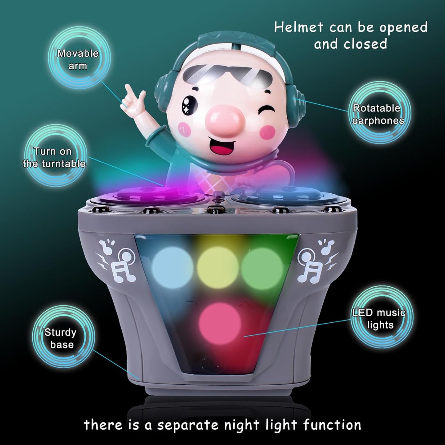 DJ Toy - Lights, Music & Dance (with Rechargeable Batteries)