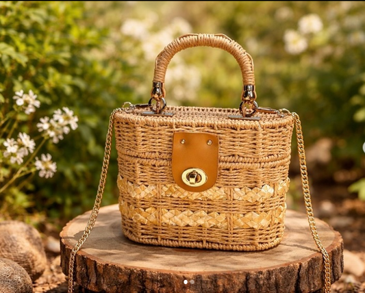 Handcrafted Imported Jute Purse
