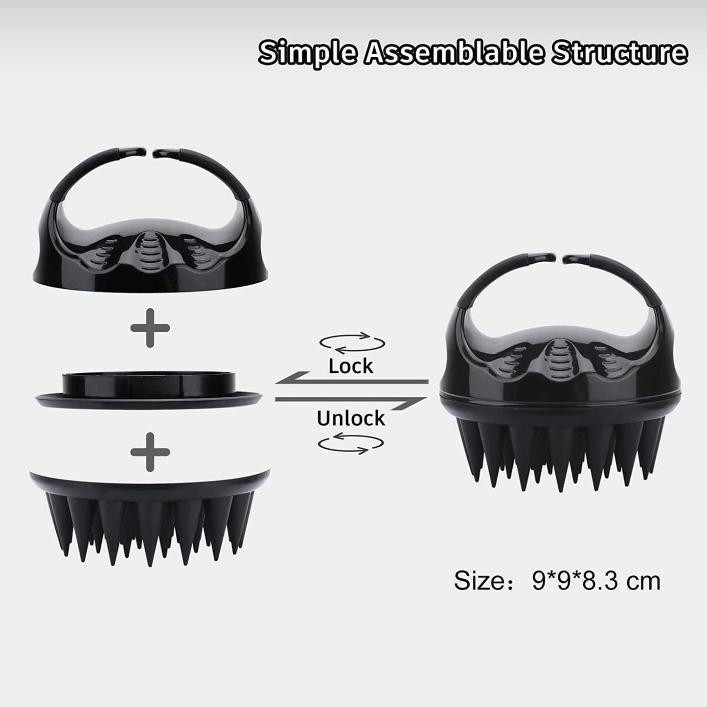 Silicone Scalp Massager Shampoo Brush ( Buy 1 Get 1 Free )