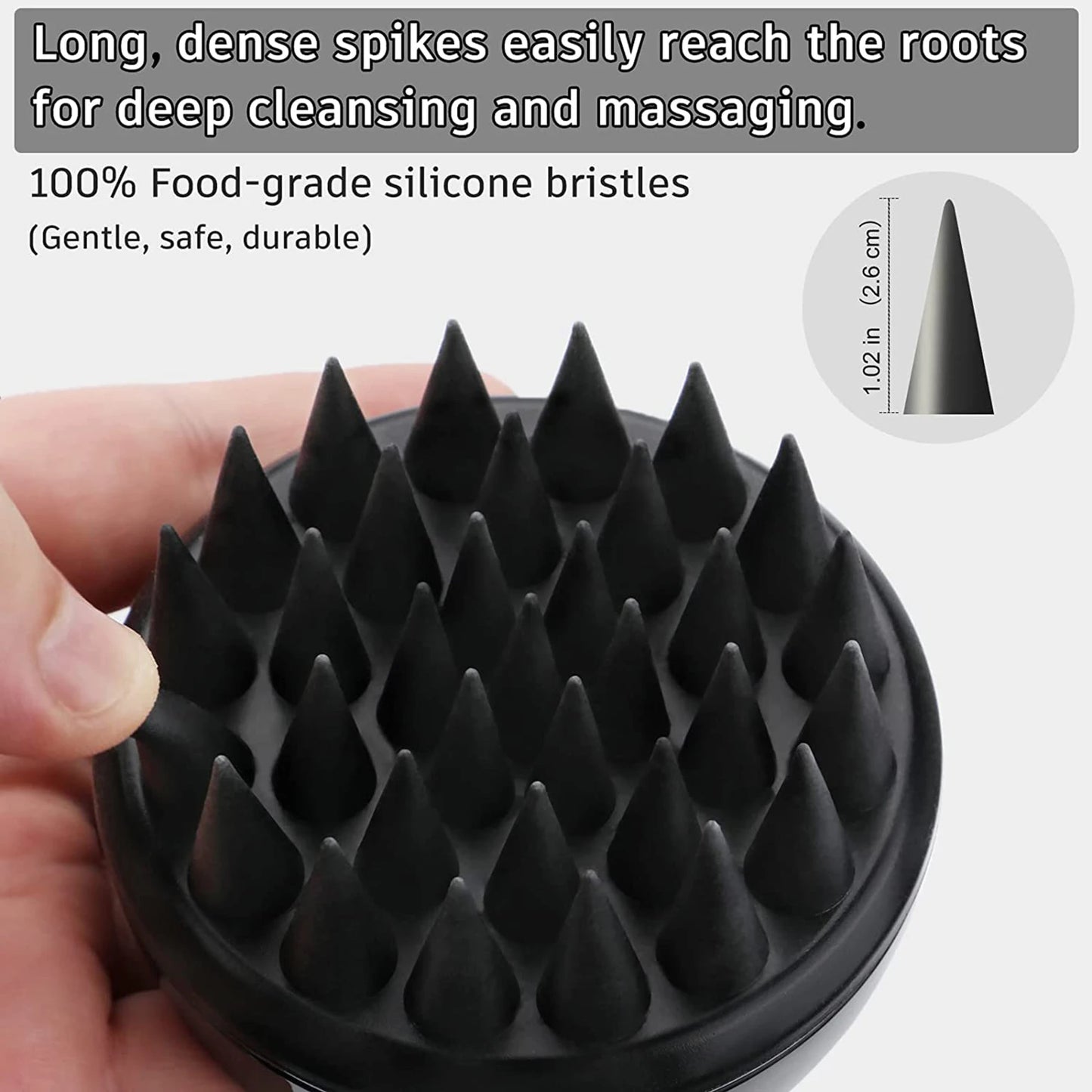 Silicone Scalp Massager Shampoo Brush ( Buy 1 Get 1 Free )